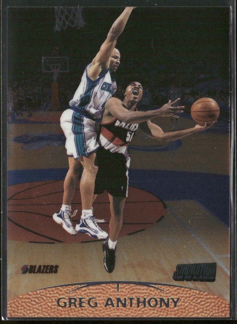 Greg Anthony 1999-00 Topps Stadium Club One of a Kind #113 Blazers /150