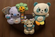 Fisher Price Linkimals Interactive Toys Lot of 3 Panda, Moose  Koala Working