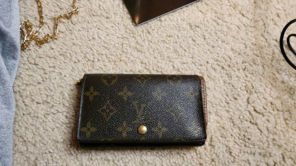 Cartera Louis Vuitton Monograma Porte Monnaie Tresor Mujer Cuero Foto 2 de 4