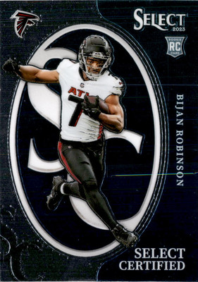 2023 Panini Select #CRO-BRO Bijan Robinson Select Certified