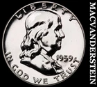 1959 Franklin Half Dollar- Silver- Choice Gem Proof Luster No Reserve #J1309