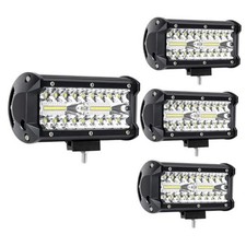 7Inch Light Bar 120W 12000LM LED Pods Lights Spot&Flood Combo 7inch 120w 4pc
