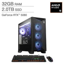 MSI Aegis ZS2 Ryzen 9 9900X RTX 5080 32GB DDR5 2TB SSD Gaming PC Win 11