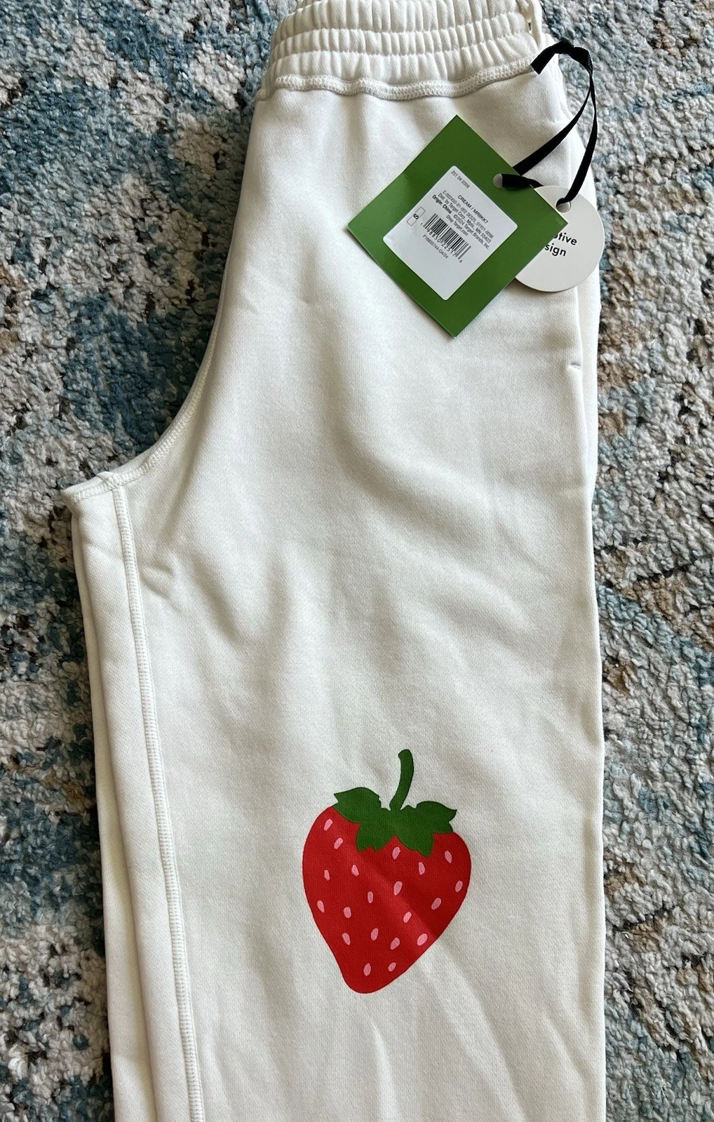 TAGLIA S Pantaloni da jogging alla fragola per bambina kate spade new york x Target Cream