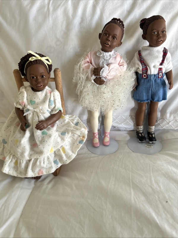 Lot Of 3 Miss Martha Originals All God's Children "Anika” Dolls NIB COAs