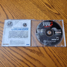 Resident Evil 3: Nemesis (Sega Dreamcast, 2000) W/ Manual - Tested - Fast Ship!!