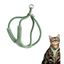 Escape Proof Y Shape Cat Harness Anti Choke Adjustable Padded Vest Olive M