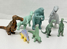 Vintage Marx Dinosaurs  Other Prehistoric Plastic Figures Lot Of 8