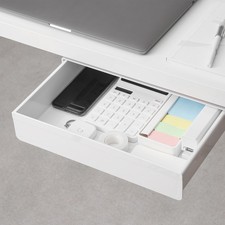 Super Large Under Desk Drawer Hidden Storage Pencil Slide Out Organizer Tray