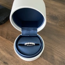 Lanskoy 9ct White Gold Trilogy Collection 0.50ctw Diamond Ring Size L 1/2