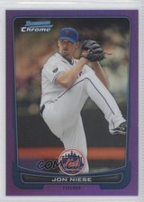 2012 Bowman Chrome Purple Refractor 148/199 Jon Niese Jonathon Niese #130 0a1