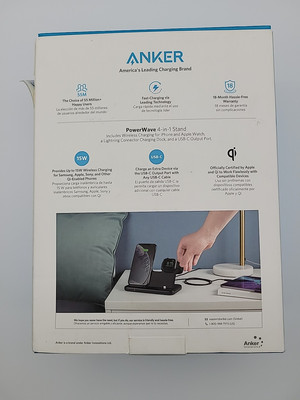 Anker Powerwave 4-in-1 Wireless Charging Station for Apple Watch iPhone - Black