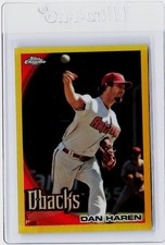 2010 TOPPS CHROME GOLD REFRACTOR #129 - DAN HAREN #ED 50/50