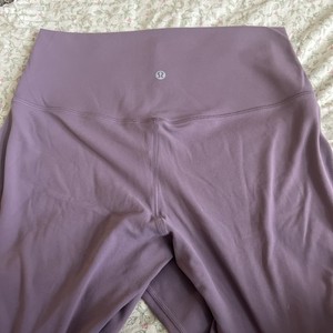 lululemon Women's High Rise Ankle Yoga Leggings Purple Size 10 Stretch