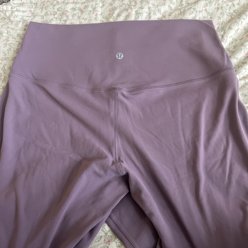 lululemon Women's High Rise Ankle Yoga Leggings Purple Size 10 Stretch