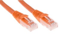 Kabel Kategorii 6, PomarańCzowy, Wtyk Rj45/MęSki Rj45Dł.: 1M, Mat. Koszulki: LSZ
