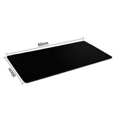 Black PC Laptop Computer Rubber Mouse Pad Gaming Mat Large Size 23.62 11.81inch