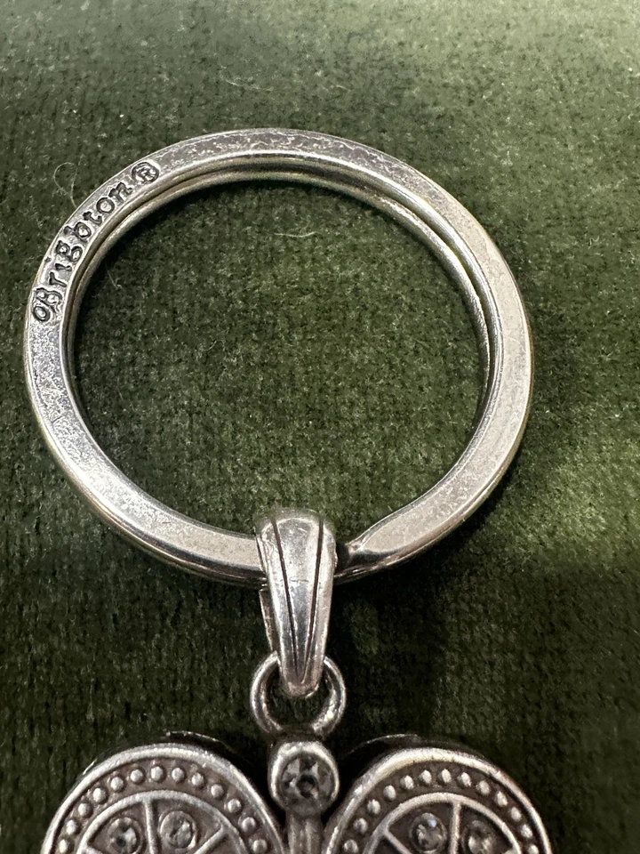 Brighton MUMTAZ Llavero Grande Reversible Convertible Cristales Alas de Ángel Foto 3 de 4