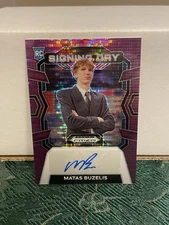 2024 Panini Prizm Draft Picks Matas Buzelis Rookie Auto Purple Numbered 2/15
