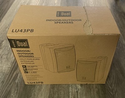 Dual Electronics LU43PB 3-Way High Performance Outdoor Indoor Speakers