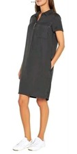 New GAP Womens Lightweight Relaxed Fit Pocketed Tencel Dress Size XL gray (D13)