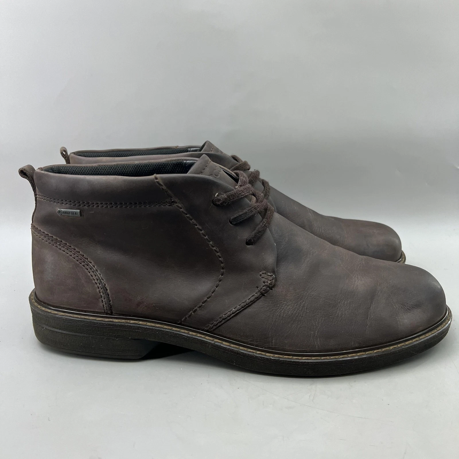 Ecco Turn Gore-Tex Chukka Boots Mens Size 13 US, 47 EU Brown Waterproof Shoes