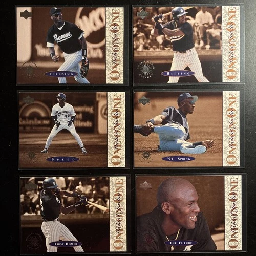 6 Card 1995 Upper Deck - Michael Jordan One on One Insert - Barons/White Sox