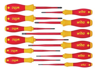 Wiha SoftFinish  Electric SlimFix Screwdriver Set, 12 Stück WHA41003