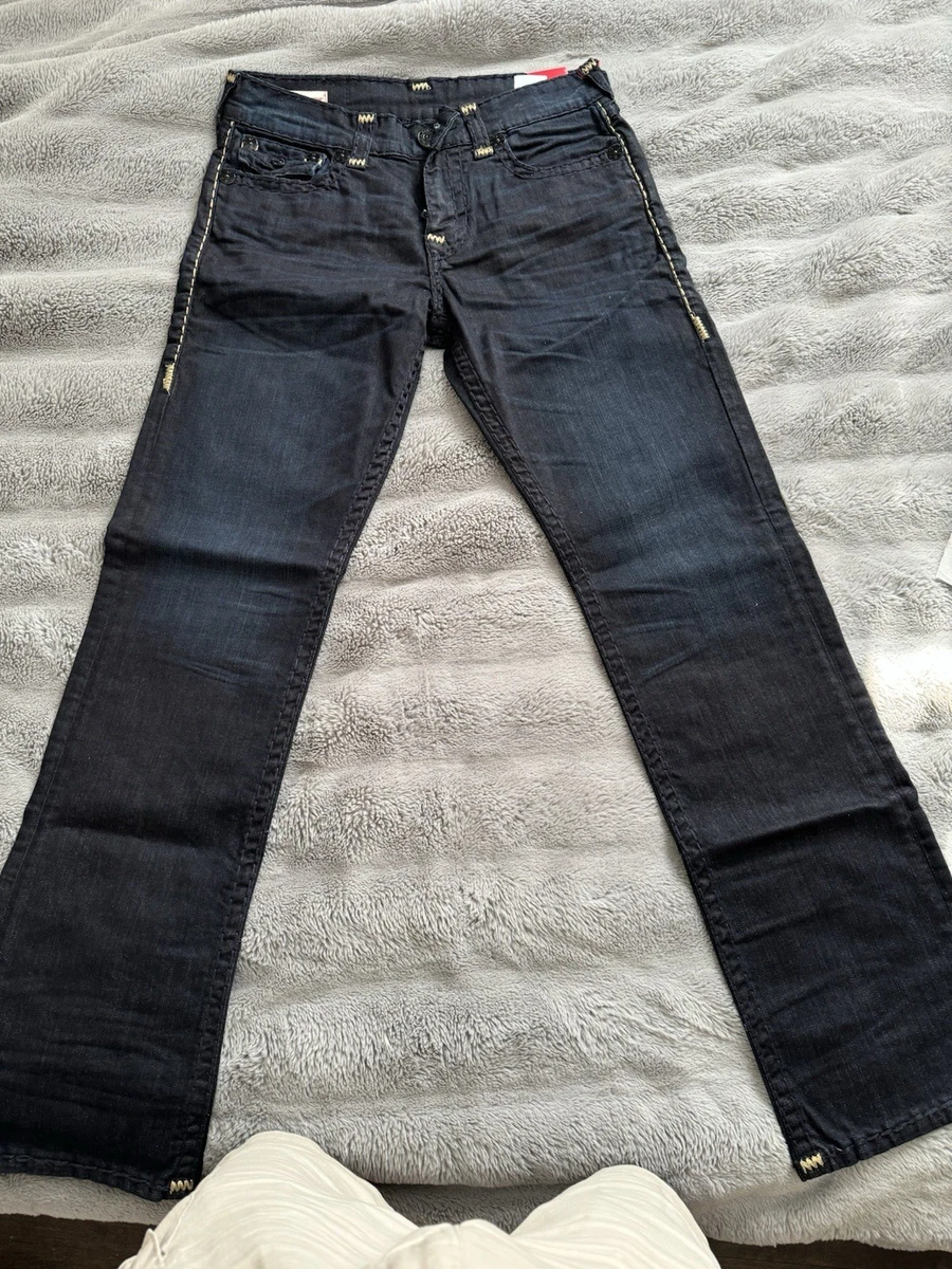 True Religion World Tour Blue Jeans for Men for sale - eBay
