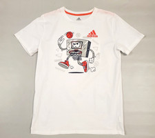 Adidas Cartoon Basketball Kids size XL 18/10 T-Shirt Tee