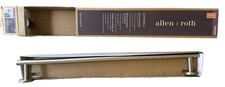 Allen Roth Latitude 2 - 24 Inch Towel Bar Wall Mount, Brushed Nickel, open box