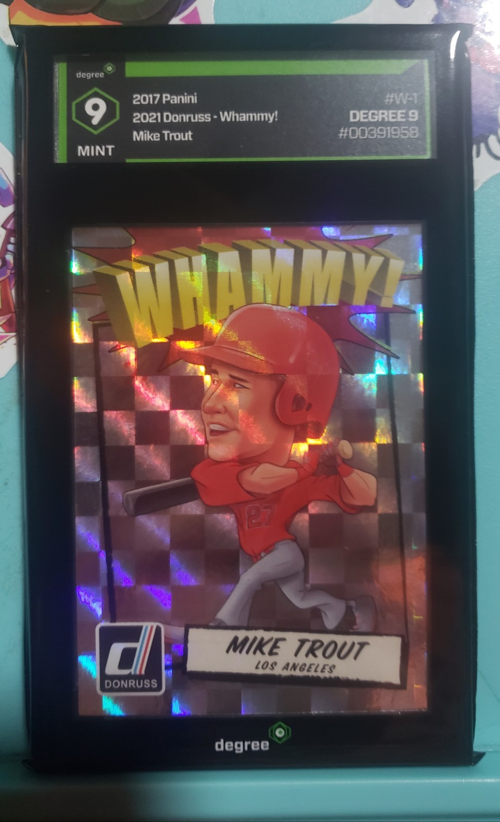 2017 Donruss Whammy Mike Trout W-1 Degree 9