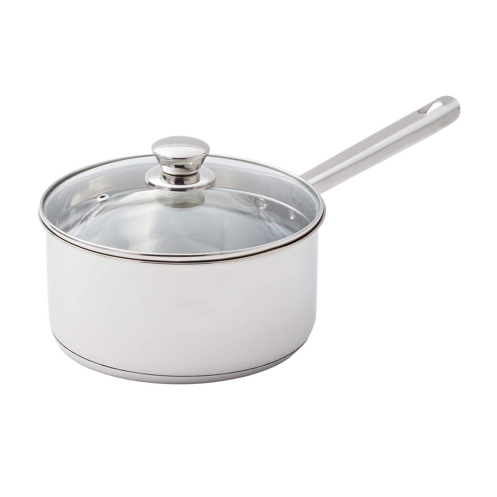Mainstays 3-Quart Stainless Steel Saucepan with Strainer Lid