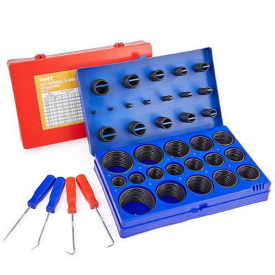 826Pc Universal O Ring Assortment Kit   Nitrile Rubber O Rings in 32 SAE & Metri