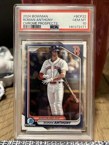 2024 Bowman Chrome Prospects Roman Anthony Gem Mint Redsox