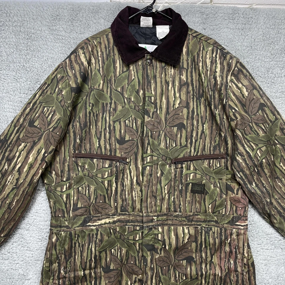 Liberty Coveralls Mens 2XL Realtree Camo Insulated Hunting Made in USA Workwear - Image 2 of 4