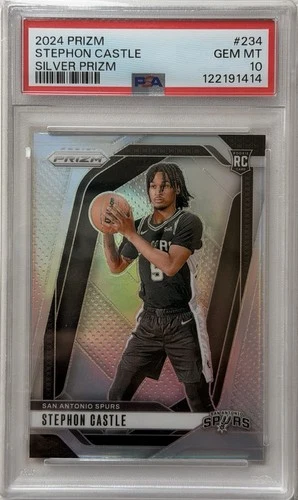 2024 Panini Prizm Silver Prizm Stephon Castle 234 PSA 10 RC