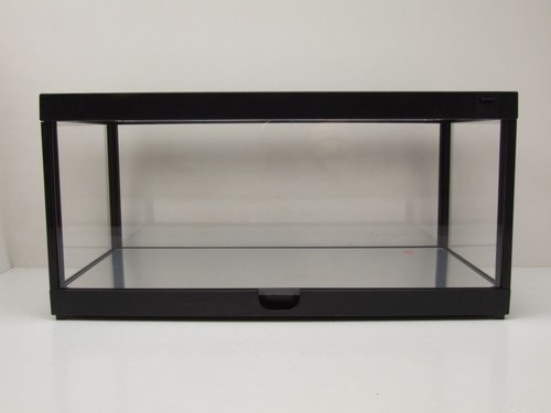 Boîte transparente vitrine plafonnier DEL plancher rétroviseur noir pour modèles réduits de voitures - Photo 9/12