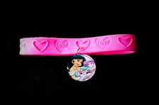 Jasmin - 8 Rubber Charm Bracelet -Party Favor Toys Birthday bracelets