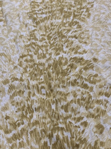 Talbots Petites Women Medium Tan Animal Leopard Print Cardigan Buttoned Sweater - Picture 7 of 8