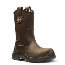 V12 Tigris Lightweight Brown Leather S3 Safety Toe Cap Rigger Work Boots 6.5-13