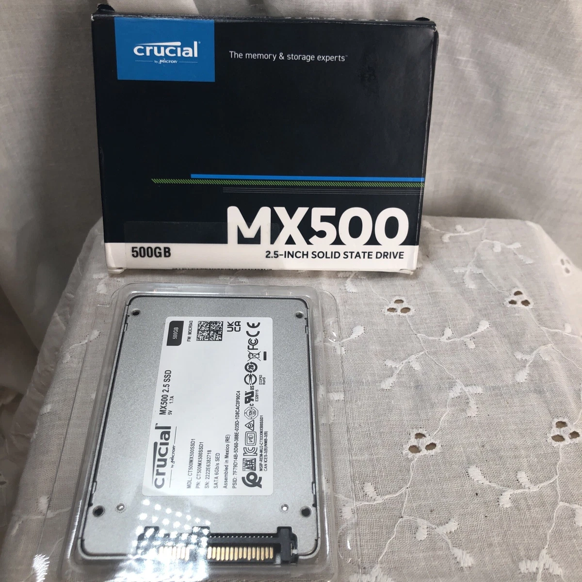 Disque SSD Crucial MX500 SATA 2,5 pouces - SSD 500 Go - SSD CT500 mx5001