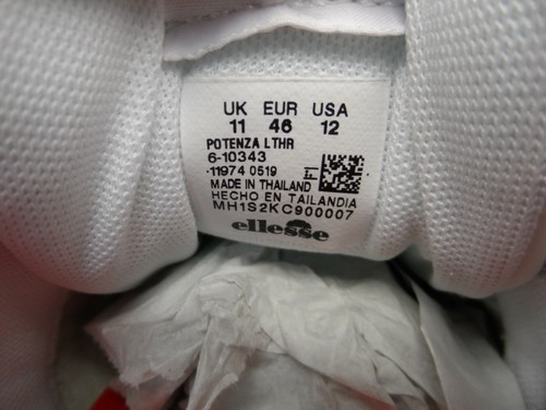 Zapatos deportivos informales informales de cuero Ellesse para hombre talla 12M - Imagen 8 de 8