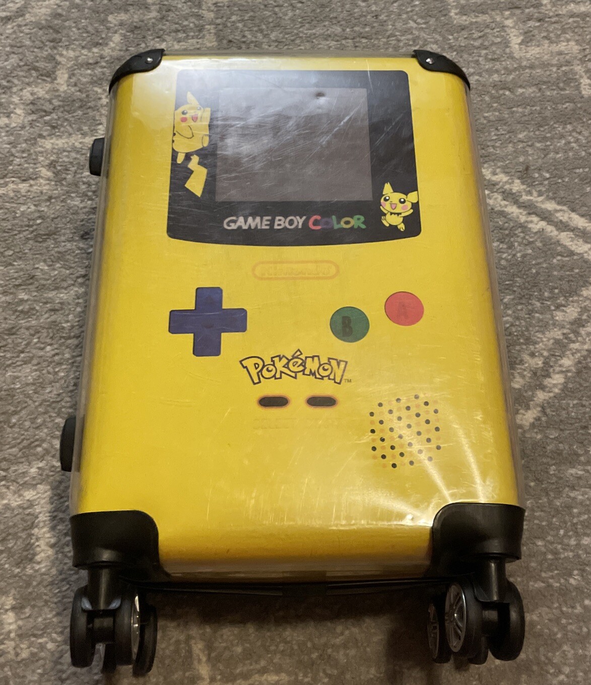 Pokemon Pikachu Nintendo Game Boy Color Maleta Equipaje de Viaje Equipaje de Mano iKase