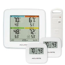 AcuRite Temperature/ Humidity Station Digital Display 3-Indoor/ Outdoor Sensors