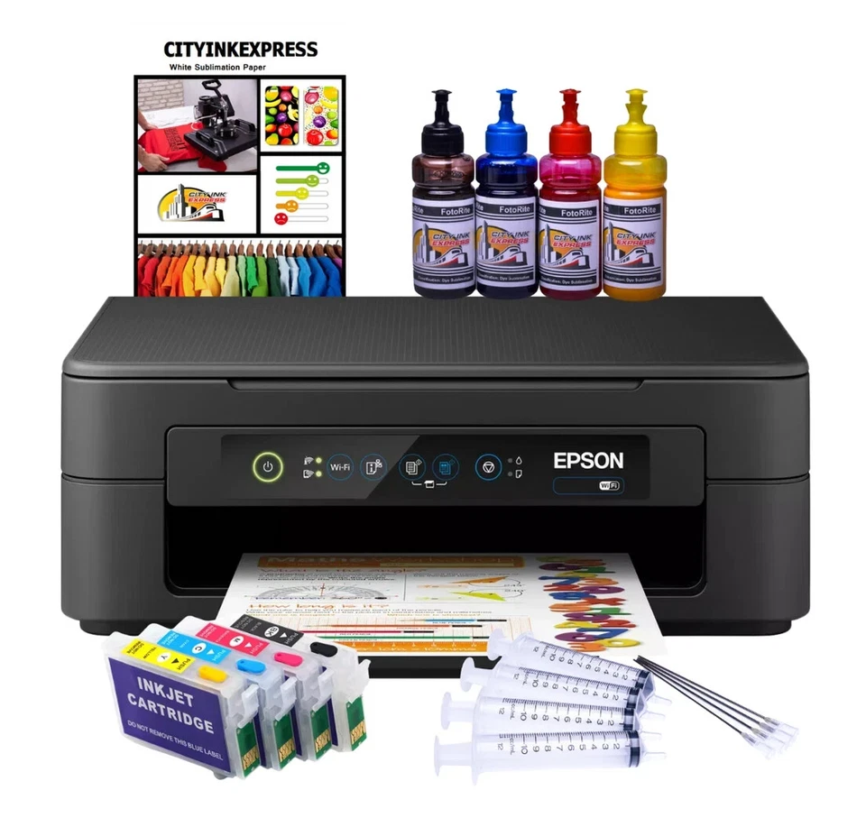 Sublimationsdrucker Bundle XP-2200 Starter Kit - Tinte, Patronen, Papier, Support