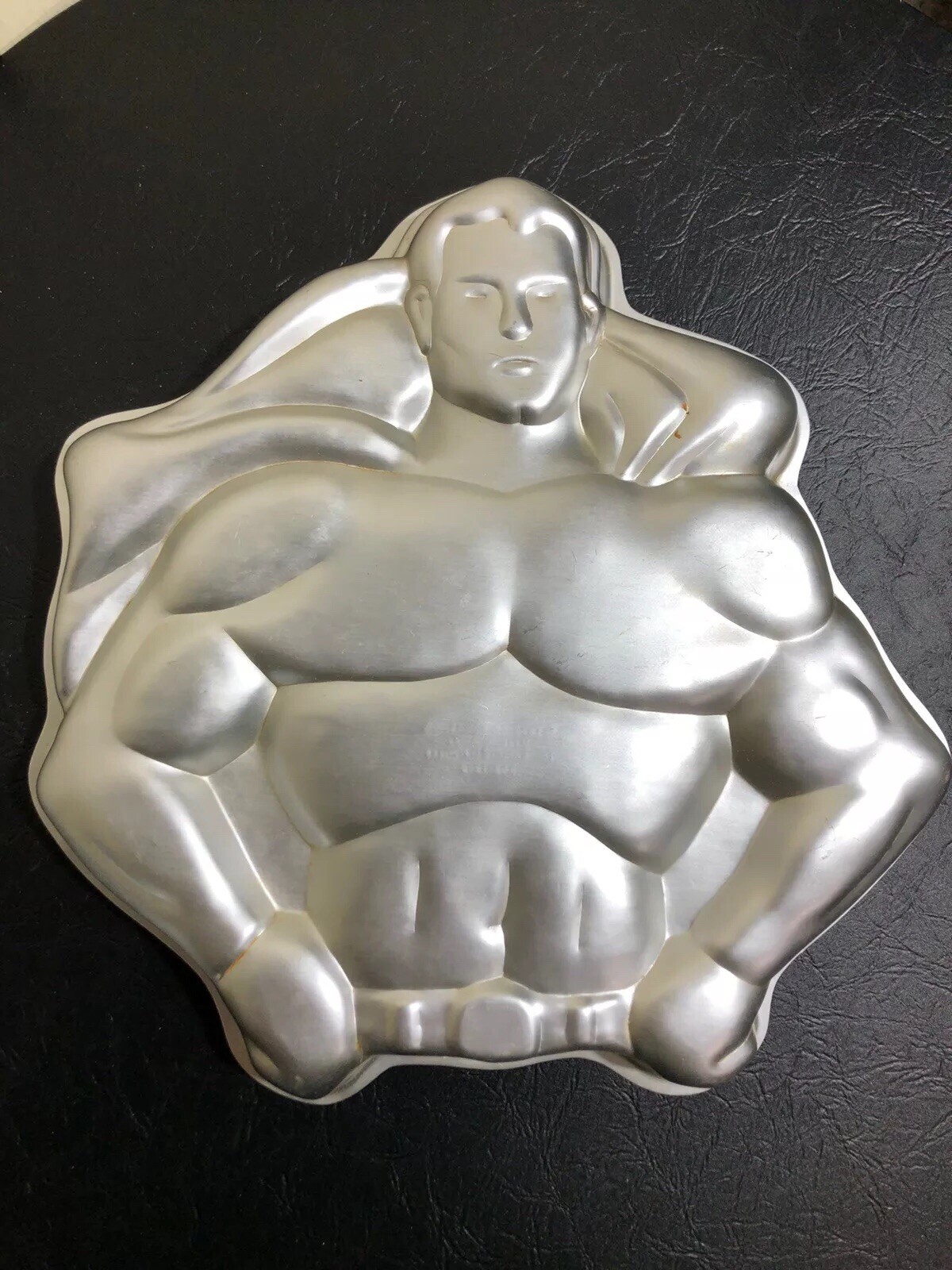 Wilton Character Cake Pan Lot of 5 Superman Bear Clown Popple Cookie