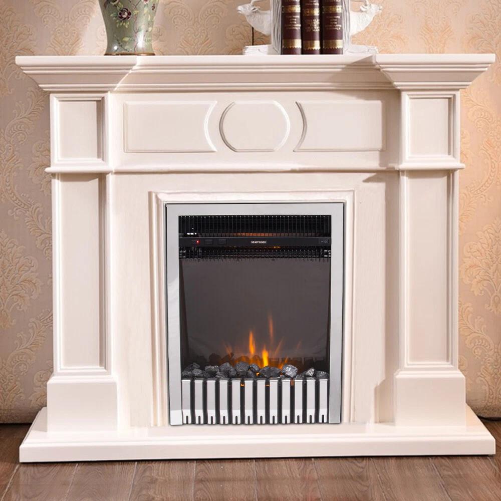 2KW Remote Control Modern Electric Fireplace LED Fire Place Heater Inset  Stove | eBay