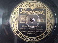 Lionel Hampton - Adam Blew His Hat / Reminiscing Mood - 78 rpm