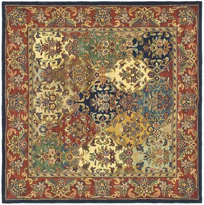 Safavieh Heritage MULTI / BURGUNDY 4' X 4' Square Area Rug - HG911A-4SQ